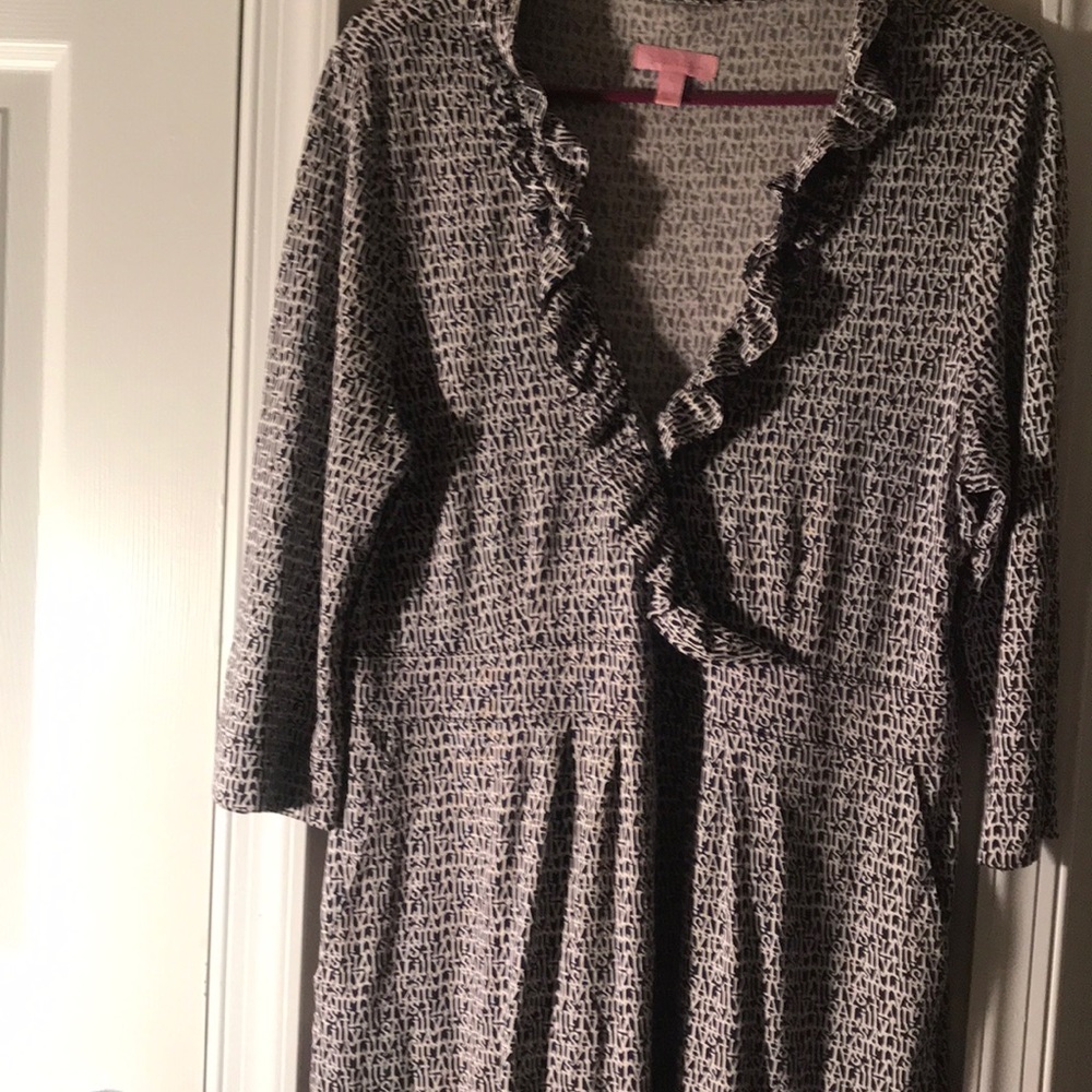 Lily Pulitzer dress large black and white